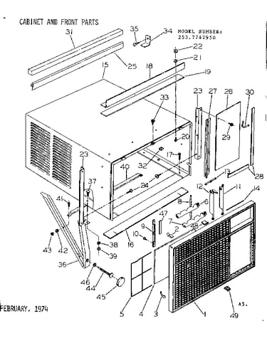 Cabinet & front parts