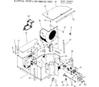 Kenmore 2537742950 electrical system & air handling parts diagram
