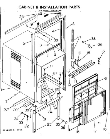 Cabinet & installation part