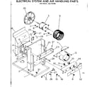 Kenmore 2537751360 electrical system & air handling parts diagram