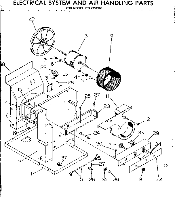 Electrical system & air handling parts