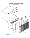 Cabinet and front panel parts