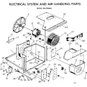 Kenmore 2537760620 electrical system and air handling parts diagram
