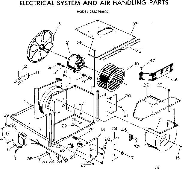 Electrical system and air handling parts