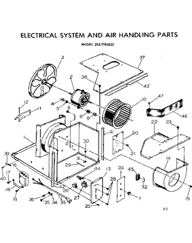 Electrical system and air handling parts