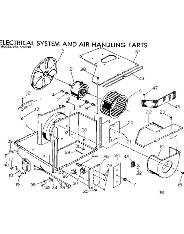 Electrical system and air handling parts