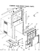 Cabinet and front panel parts