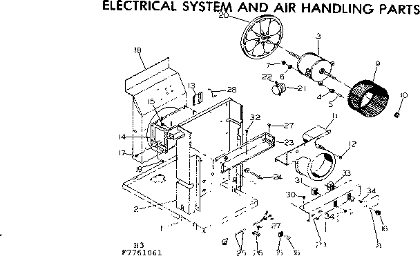 Electrical system and air handling parts
