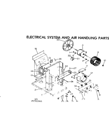 Electrical system and air handling parts