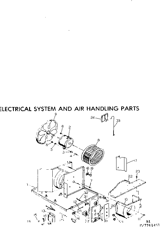 Electrical system and air handling parts