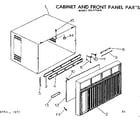 Kenmore 2537770620 cabinet and front panel parts diagram
