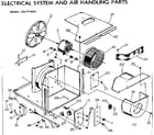 Kenmore 2537770620 electrical system and air handling parts diagram