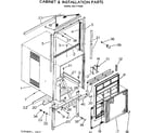 Kenmore 2537770660 cabinet & installation parts diagram