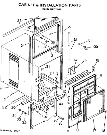 Cabinet & installation parts