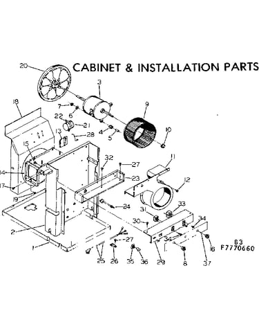 Electrical system and air handling parts