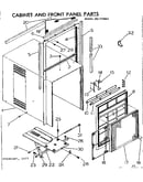 Cabinet and front panel parts