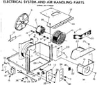 Kenmore 2537770820 electrical system and air handling parts diagram