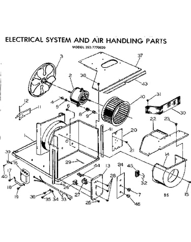 Electrical system and air handling parts