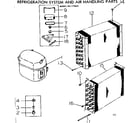 Kenmore 2537770820 refrigeration system and air handling parts diagram