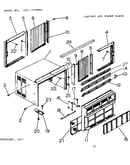 Cabinet and front parts