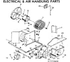 Kenmore 2537770890 electrical & air handling parts diagram