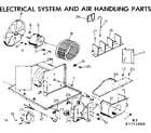 Kenmore 2537771000 electrical system and air handling parts diagram