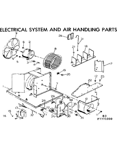Electrical system and air handling parts