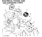 Kenmore 2537771060 electrical system and air handling parts diagram
