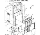 Kenmore 2537771061 cabinet and front panel parts diagram