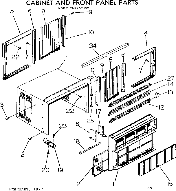 CABINET & FRONT PANEL PARTS