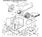 Kenmore 2537772310 electrical & air handling parts diagram