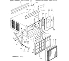 Kenmore 2537772580 cabinet and front panel parts diagram