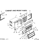 Cabinet and front parts