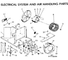 Kenmore 2537776000 electrical system and air handling parts diagram