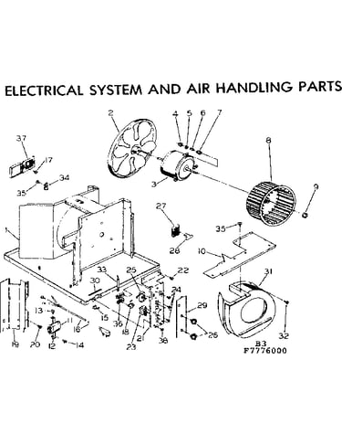 Electrical system and air handling parts