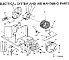 Kenmore 2537778000 electrical system and air handling parts diagram