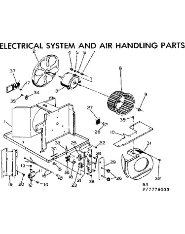 Electrical system and air handling parts