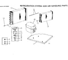 Kenmore 2537778000 refrigeration system and air handling parts diagram