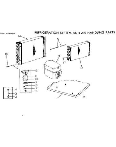 Refrigeration system and air handling parts