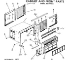 Kenmore 2537779000 cabinet and front parts diagram