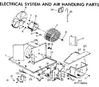 Kenmore 2537779000 electrical system and air handling parts diagram