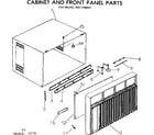 Kenmore 2537780620 cabinet and front panel parts diagram