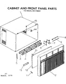 Cabinet and front panel parts