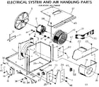 Kenmore 2537780620 electrical system and air handling parts diagram
