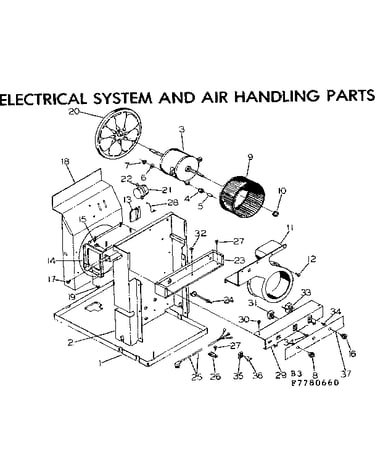 Electrical system and air handling parts