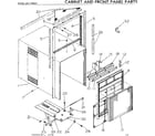 Kenmore 2537780661 cabinet and front panel parts diagram