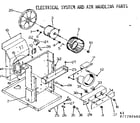 Kenmore 2537780661 electrical system and air handling parts diagram