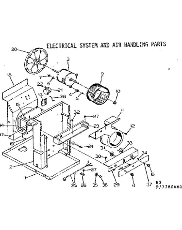 Electrical system and air handling parts