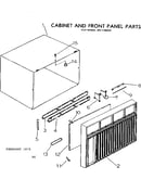 Cabinet and front panel parts