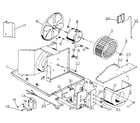 Kenmore 2537780890 electrical and air handling parts diagram